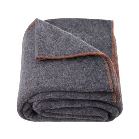 Wool Camping Blanket, Large Warm Stadium Blanket, Waterproof & Windproof, Flame Retardant, Great for Outdoors, Picnics, Hiking, Sports Events, Tr