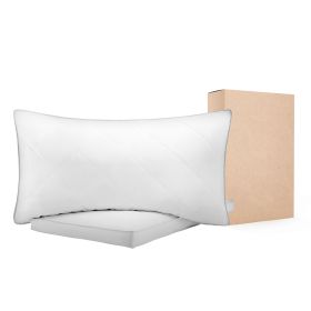 Bed Pillows for Sleeping, Set of 2, Queen Size Luxury Quality Hotel Pillows with Original Down Alternative Filling, Supportive and Fluffy