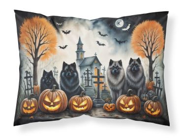 Keeshond Spooky Halloween Standard Pillowcase Lightweight Super Soft Easy Care Decorative Artwork Pillowcase, Standard (Default: Default)