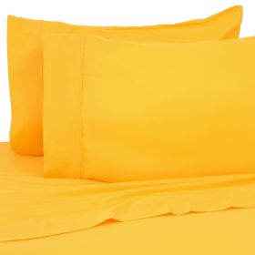 Premier Colorful Bright 4 pc Microfiber Sheet Sets (Color: Bright Yellow, size: KING)